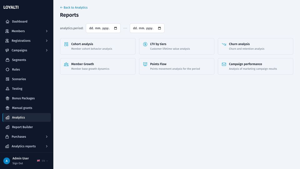 Report catalogue