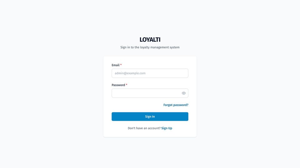 Sign-in for company staff